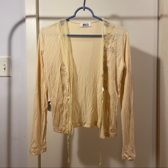 Light Peach Flower Cardigan - Picture 4 of 8